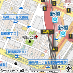 東京都港区新橋3丁目16-8周辺の地図