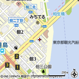 東京都中央区佃3丁目2-12周辺の地図