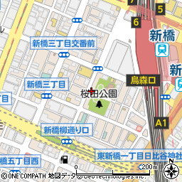 東京都港区新橋3丁目周辺の地図