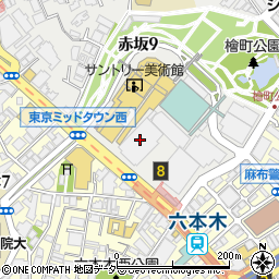東京ミッドタウン・ウェスト周辺の地図