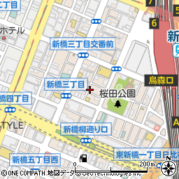 焼肉ホルモンたすき 新橋店周辺の地図