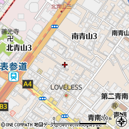 東京都港区南青山3丁目14-27周辺の地図