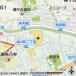 いなげや調布仙川店周辺の地図