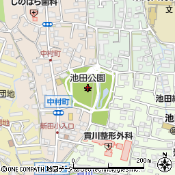 池田公園周辺の地図