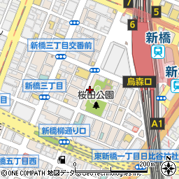 東京都港区新橋3丁目16-22周辺の地図