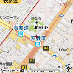 東京都港区北青山3丁目5-25周辺の地図
