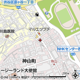 東京都渋谷区神山町43周辺の地図