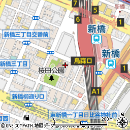東京都港区新橋3丁目16-6周辺の地図