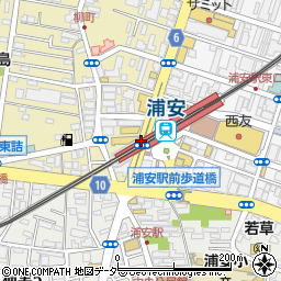 浦安駅周辺の地図