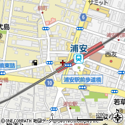 ファミリーマート浦安駅前店周辺の地図