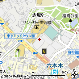 東京ミッドタウン第３駐車場周辺の地図