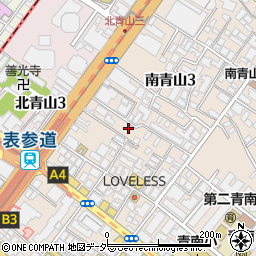東京都港区南青山3丁目14-2周辺の地図