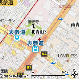 フルラ青山本店周辺の地図