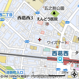 ローソン西葛西三丁目店周辺の地図