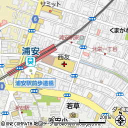 ちよだ鮨　西友浦安店周辺の地図
