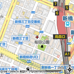 ＭＯＫＵ新橋店周辺の地図