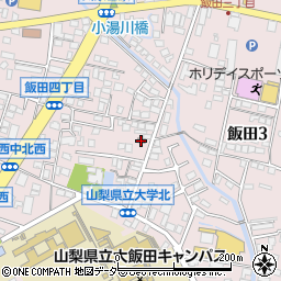 甲府飯田郵便局 ＡＴＭ周辺の地図