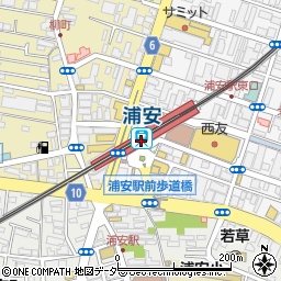 東京地下鉄株式会社　東西線浦安駅定期券売場周辺の地図
