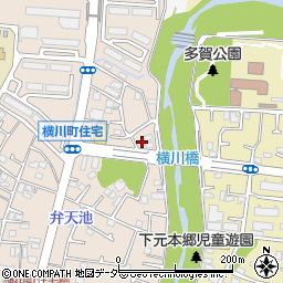 東京都八王子市横川町117周辺の地図
