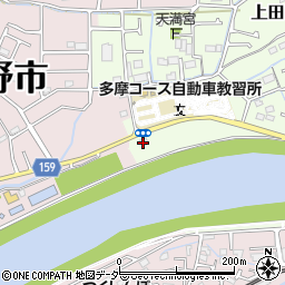 日野市　市民プール周辺の地図