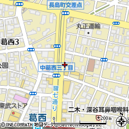 松屋葛西長島陸橋店周辺の地図