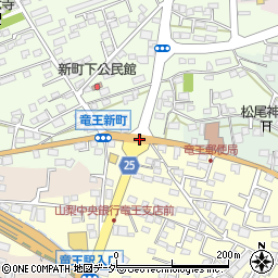 竜王駅前周辺の地図