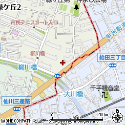 ファミリーマート調布緑ケ丘店周辺の地図