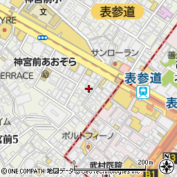 東京都渋谷区神宮前5丁目2-6周辺の地図