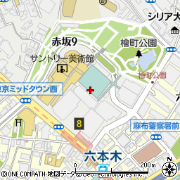 無印良品東京ミッドタウン周辺の地図