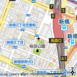 東京都港区新橋3丁目16-1周辺の地図