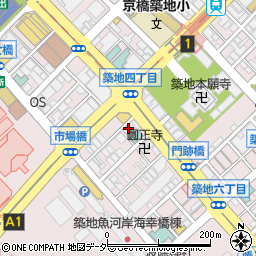 つきじ喜代村 すしざんまい 本店周辺の地図