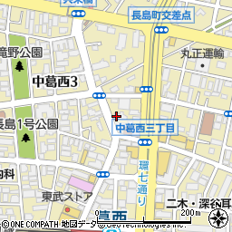 セブンイレブン江戸川中葛西３丁目店周辺の地図