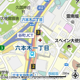 東京都港区六本木1丁目4周辺の地図