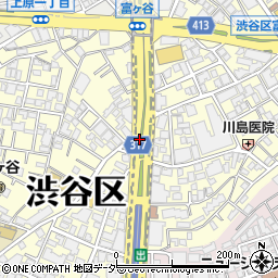 東京都渋谷区富ケ谷周辺の地図
