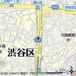 東京都渋谷区富ケ谷周辺の地図
