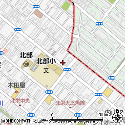 バンブー北栄周辺の地図