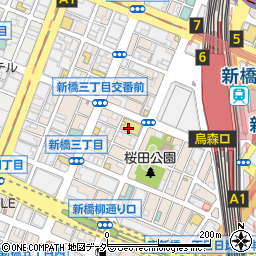 個室空間 湯葉豆腐料理 千年の宴 新橋烏森口駅前店周辺の地図