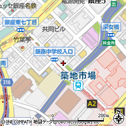 GINZA ARMS周辺の地図