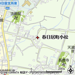 山梨県笛吹市春日居町小松974周辺の地図