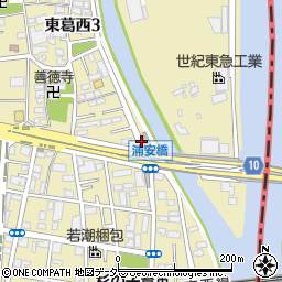 浦安橋周辺の地図