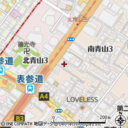 東京都港区南青山3丁目12周辺の地図