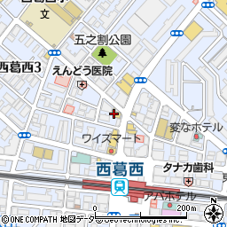 松屋 西葛西店周辺の地図