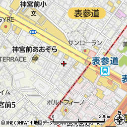 東京都渋谷区神宮前5丁目2-27周辺の地図