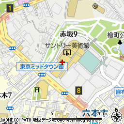 東京ミッドタウン第２駐車場周辺の地図