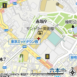 ジャン＝ポール・エヴァン 東京ミッドタウン店周辺の地図