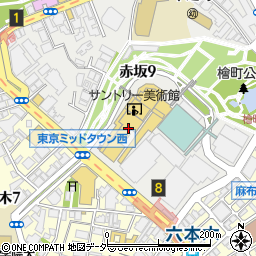 サントリー美術館 shop×cafe周辺の地図