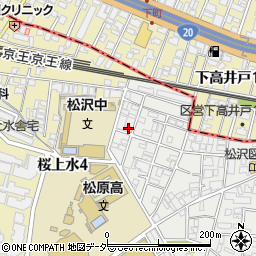 東京都世田谷区赤堤5丁目38-1周辺の地図