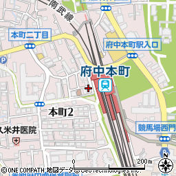 ローソン府中本町駅前店周辺の地図