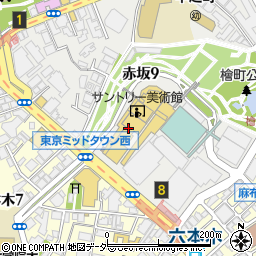 ラフィネ東京ミッドタウン店周辺の地図