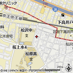 東京都世田谷区赤堤5丁目38-3周辺の地図